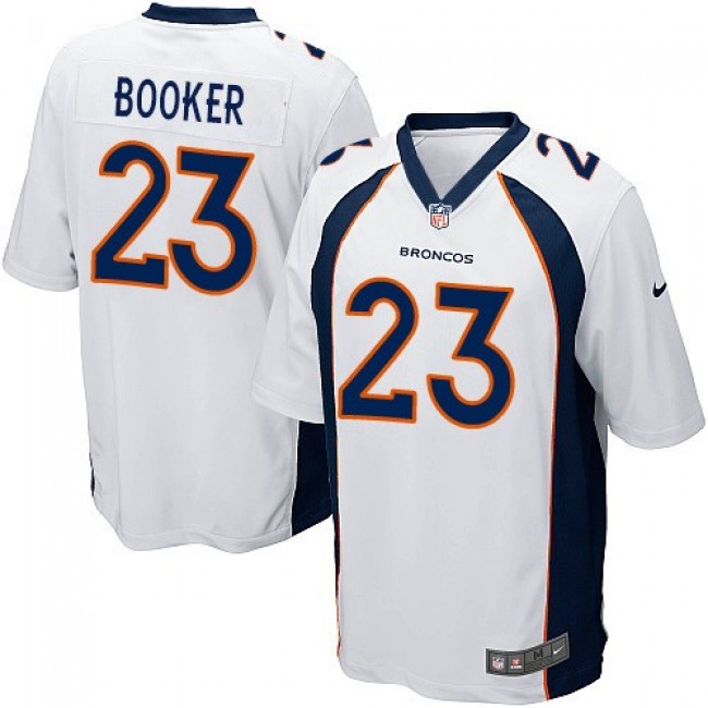 Denver Broncos #23 Devontae Booker White Youth Stitched NFL New Elite Jersey