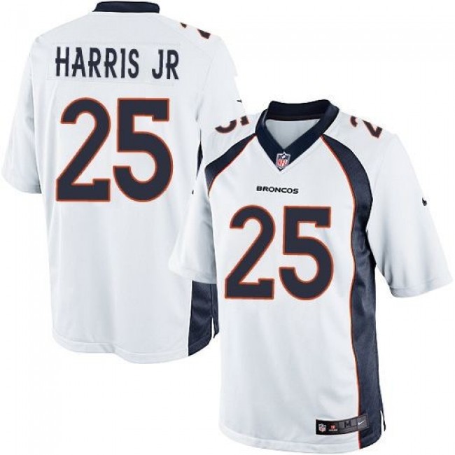 Denver Broncos #25 Chris Harris Jr White Youth Stitched NFL New Elite Jersey