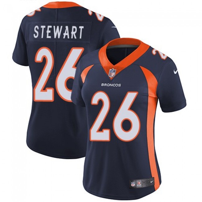 Women's Broncos #26 Darian Stewart Blue Alternate Stitched NFL Vapor Untouchable Limited Jersey