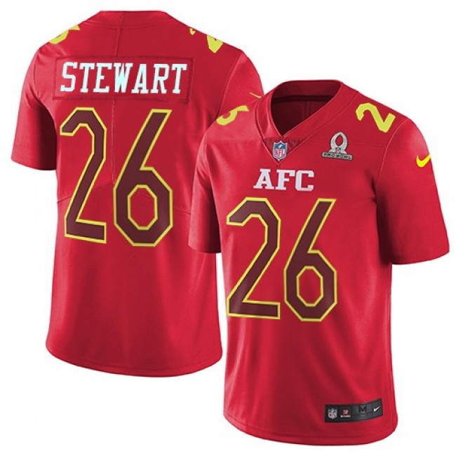 Nike Broncos #26 Darian Stewart Red Men's Stitched NFL Limited AFC 2017 Pro Bowl Jersey