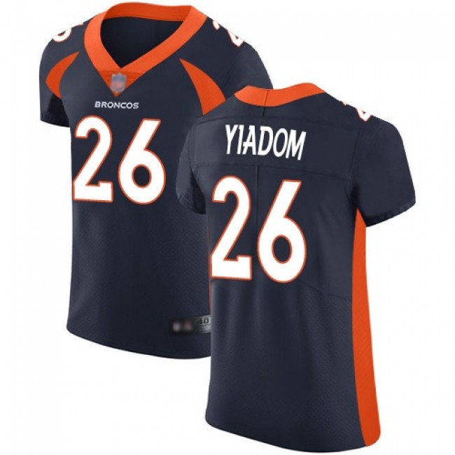 Nike Broncos #26 Isaac Yiadom Navy Blue Alternate Men's Stitched NFL Vapor Untouchable Elite Jersey