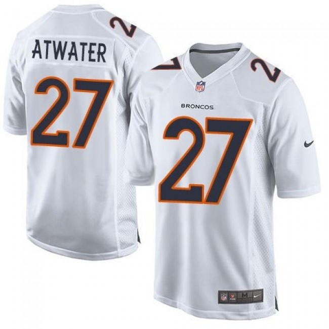 Denver Broncos #27 Steve Atwater White Youth Stitched NFL Game Event Jersey