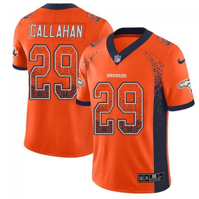 Nike Broncos #29 Bryce Callahan Orange Team Color Men's Stitched NFL Limited Rush Drift Fashion Jersey
