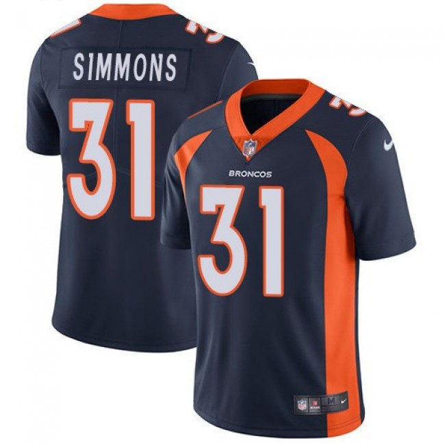 Denver Broncos #31 Justin Simmons Blue Alternate Youth Stitched NFL Vapor Untouchable Limited Jersey