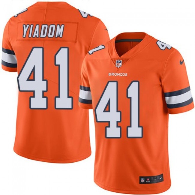 Nike Broncos #41 Isaac Yiadom Orange Men's Stitched NFL Limited Rush Jersey