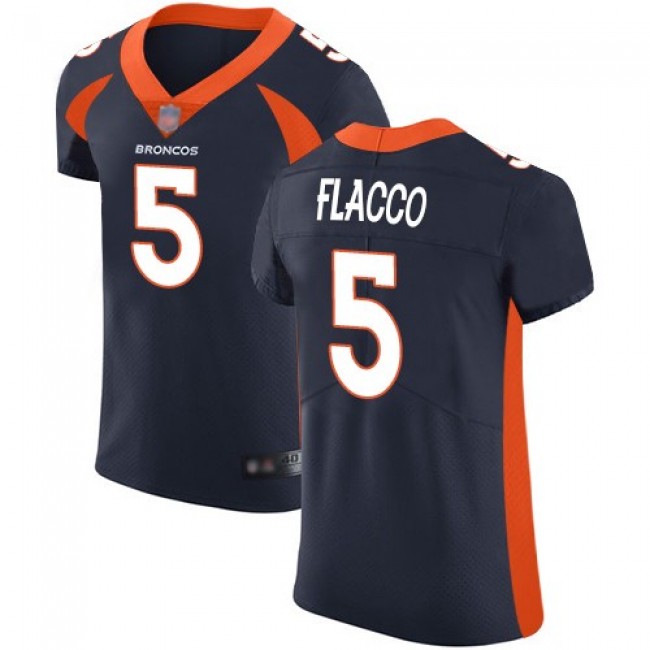 Nike Broncos #5 Joe Flacco Navy Blue Alternate Men's Stitched NFL Vapor Untouchable Elite Jersey