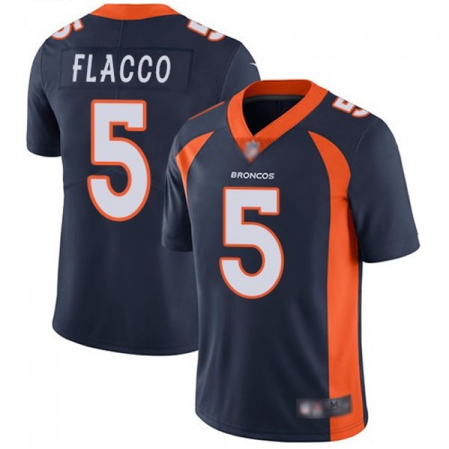 Nike Broncos #5 Joe Flacco Navy Blue Alternate Men's Stitched NFL Vapor Untouchable Limited Jersey