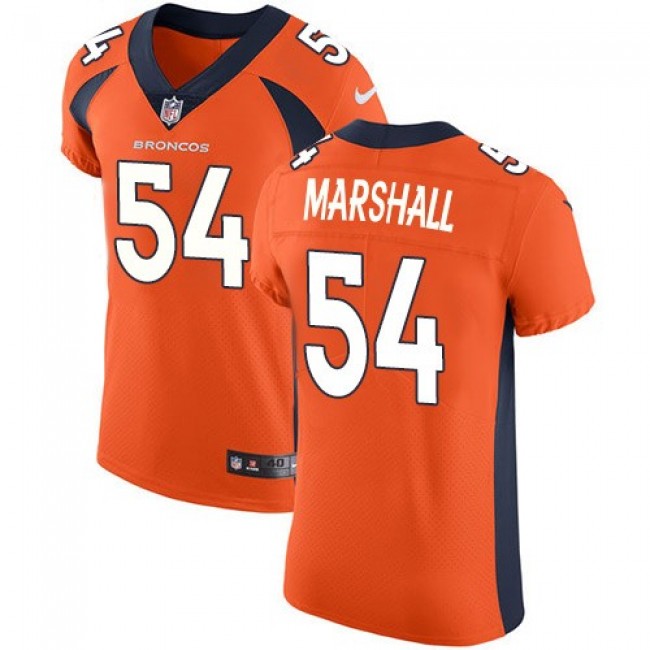 Nike Broncos #54 Brandon Marshall Orange Team Color Men's Stitched NFL Vapor Untouchable Elite Jersey