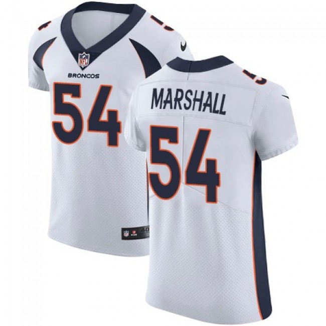 Nike Broncos #54 Brandon Marshall White Men's Stitched NFL Vapor Untouchable Elite Jersey