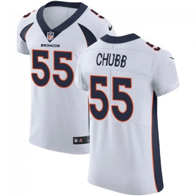 Nike Broncos #55 Bradley Chubb White Men's Stitched NFL Vapor Untouchable Elite Jersey