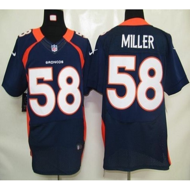 Nike Broncos #58 Von Miller Navy Blue Alternate Men's Stitched NFL Elite Jersey
