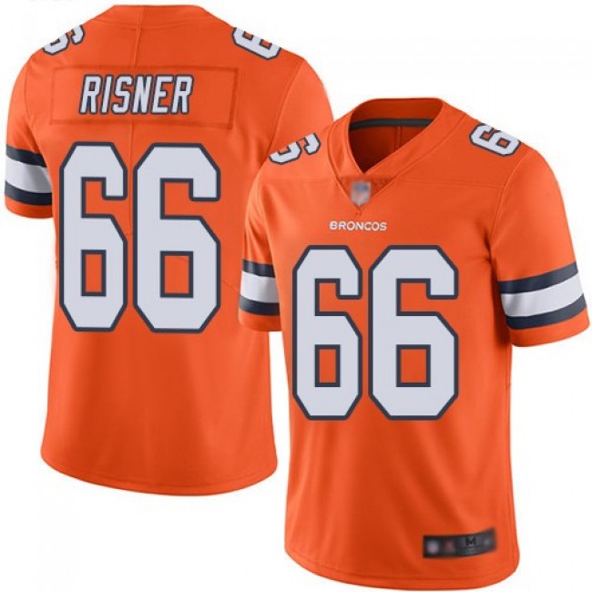 Nike Broncos #66 Dalton Risner Orange Men's Stitched NFL Limited Rush Jersey