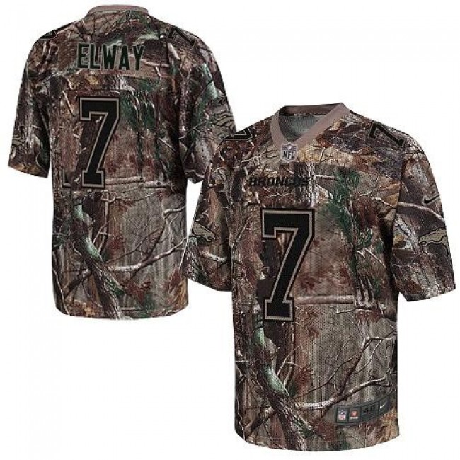 Nike Broncos #7 John Elway Camo Men's Stitched NFL Realtree Elite Jersey