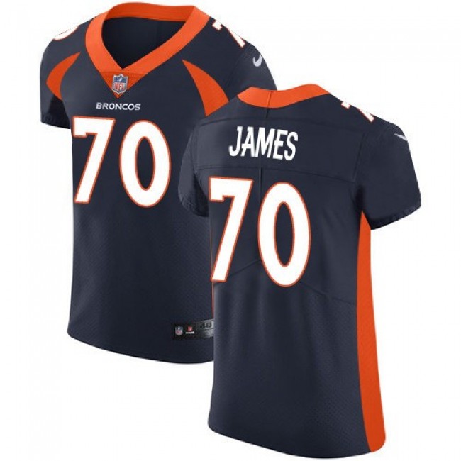 Nike Broncos #70 Ja'Wuan James Navy Blue Alternate Men's Stitched NFL Vapor Untouchable Elite Jersey