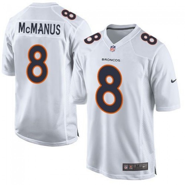 Nike Broncos #8 Brandon McManus White Men's Stitched NFL Game Event Jersey