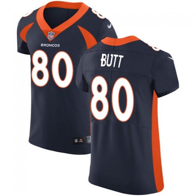 Nike Broncos #80 Jake Butt Navy Blue Alternate Men's Stitched NFL Vapor Untouchable Elite Jersey