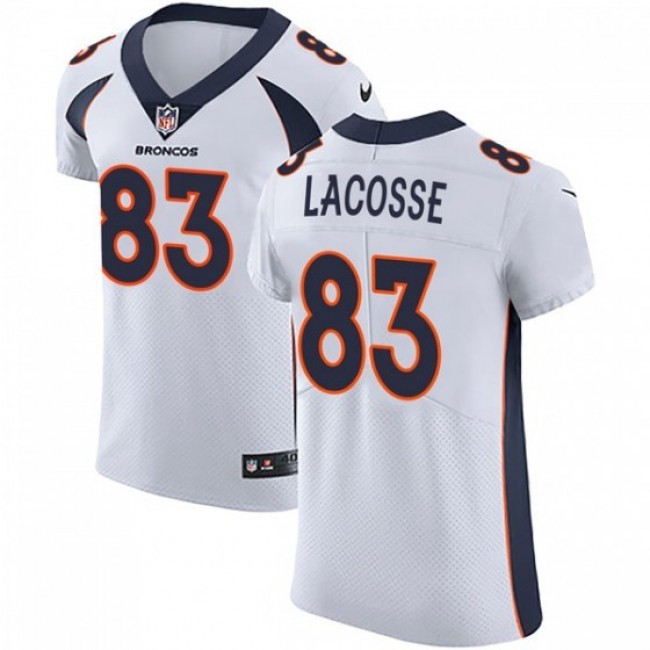 Nike Broncos #83 Matt LaCosse White Men's Stitched NFL Vapor Untouchable Elite Jersey