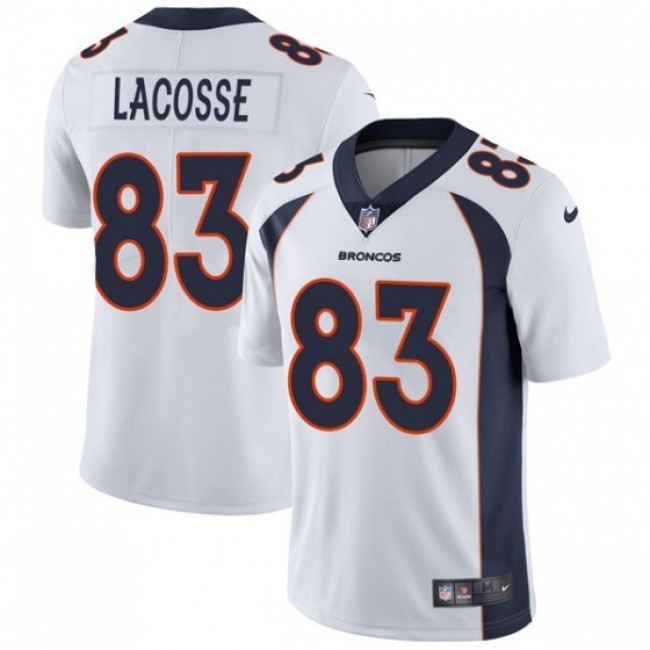 Nike Broncos #83 Matt LaCosse White Men's Stitched NFL Vapor Untouchable Limited Jersey
