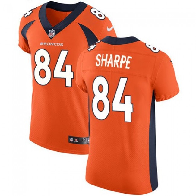 Nike Broncos #84 Shannon Sharpe Orange Team Color Men's Stitched NFL Vapor Untouchable Elite Jersey