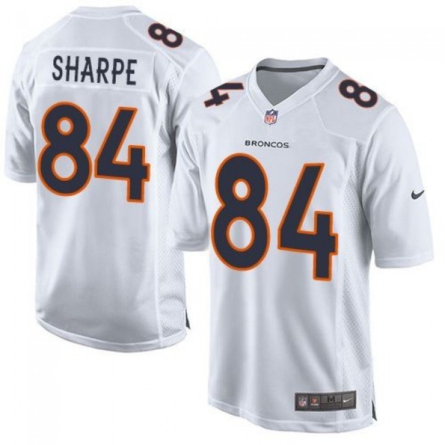 Denver Broncos #84 Shannon Sharpe White Youth Stitched NFL Game Event Jersey
