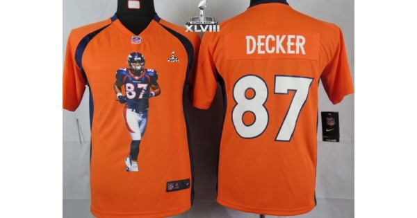 تلبيسة مقاعد السيارة Nike Denver Broncos #87 Eric Decker Drift Fashion Orange Elite Jersey الساعه
