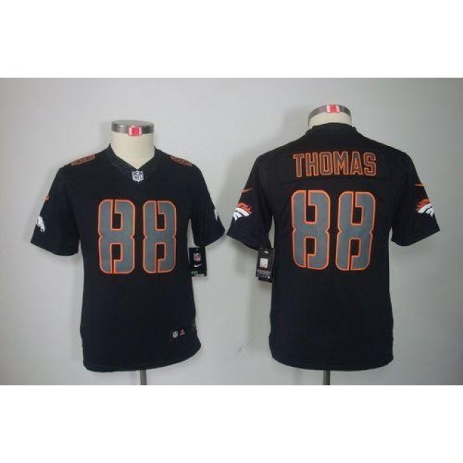 Denver Broncos #88 Demaryius Thomas Black Impact Youth Stitched NFL Limited Jersey
