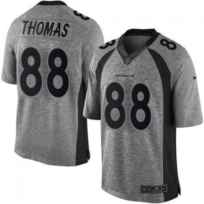 Nike Broncos #88 Demaryius Thomas Gray Men's Stitched NFL Limited Gridiron Gray Jersey