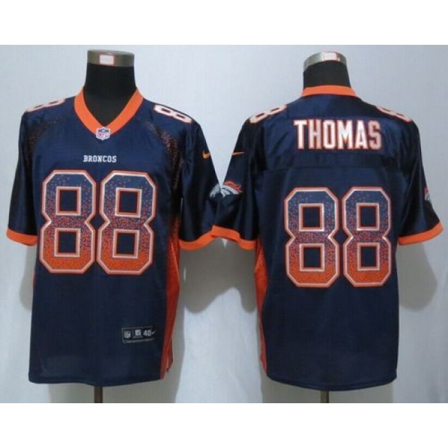 Nike Broncos #88 Demaryius Thomas Navy Blue Alternate Men's Stitched NFL Elite Drift Fashion Jersey