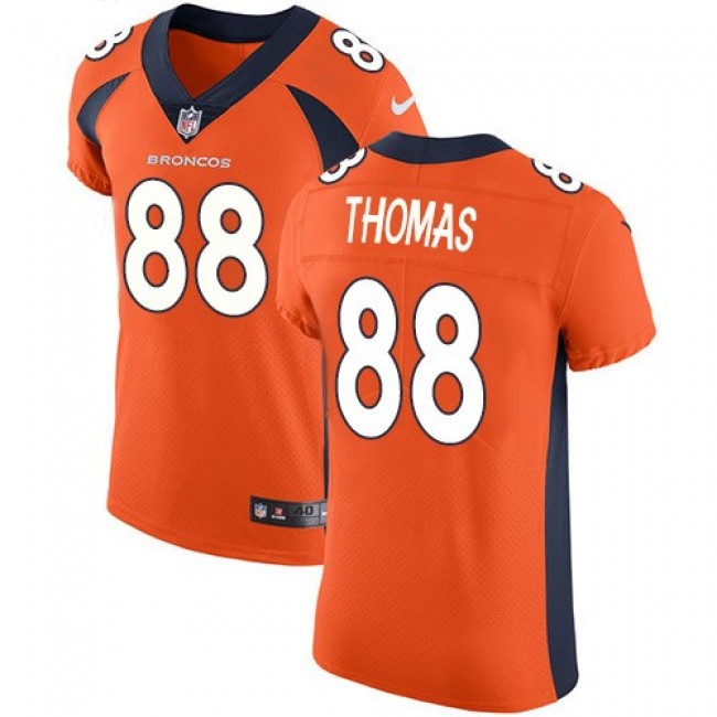 Nike Broncos #88 Demaryius Thomas Orange Team Color Men's Stitched NFL Vapor Untouchable Elite Jersey