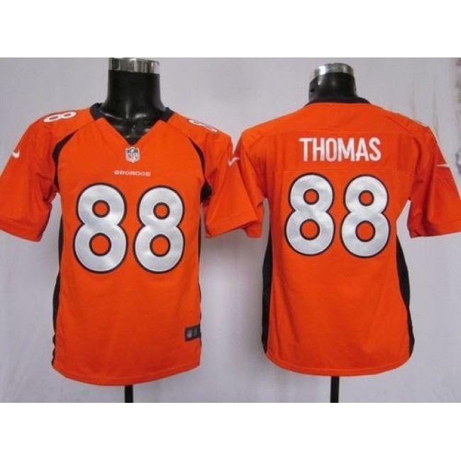 Denver Broncos #88 Demaryius Thomas Orange Team Color Youth Stitched NFL Elite Jersey