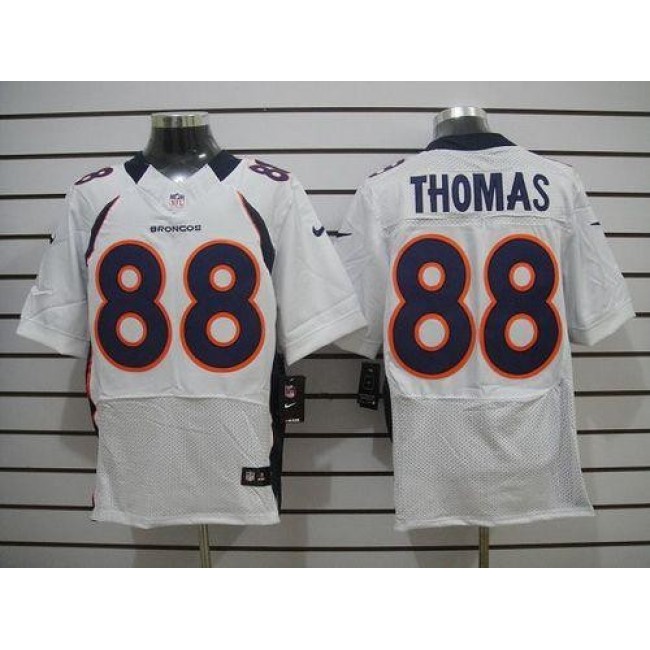 Nike Broncos #88 Demaryius Thomas White Men's Stitched NFL Elite Jersey
