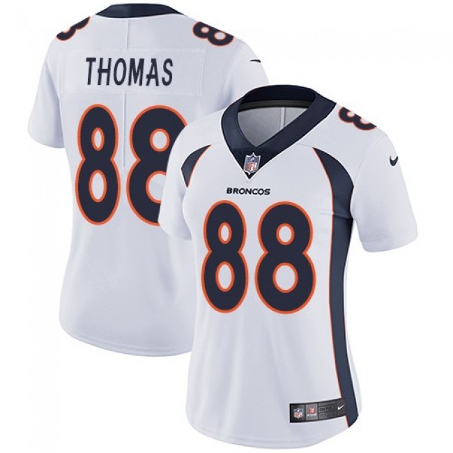 Women's Broncos #88 Demaryius Thomas White Stitched NFL Vapor Untouchable Limited Jersey