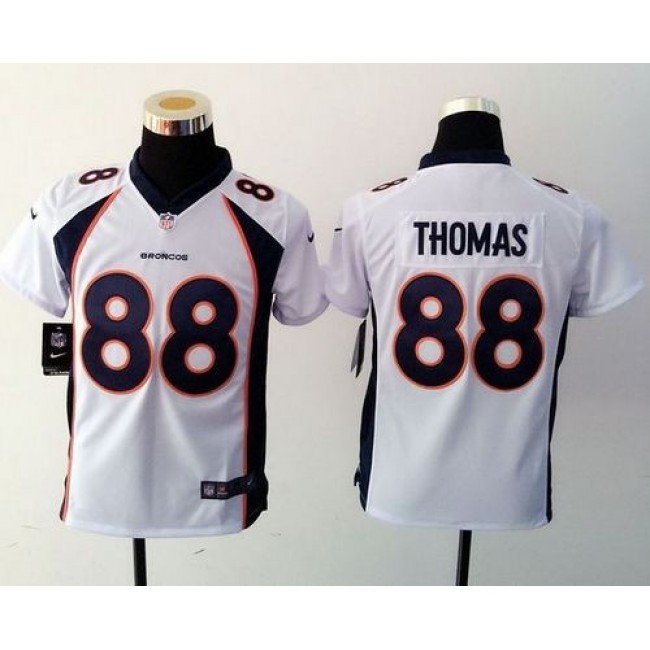 Denver Broncos #88 Demaryius Thomas White Youth Stitched NFL Elite Jersey