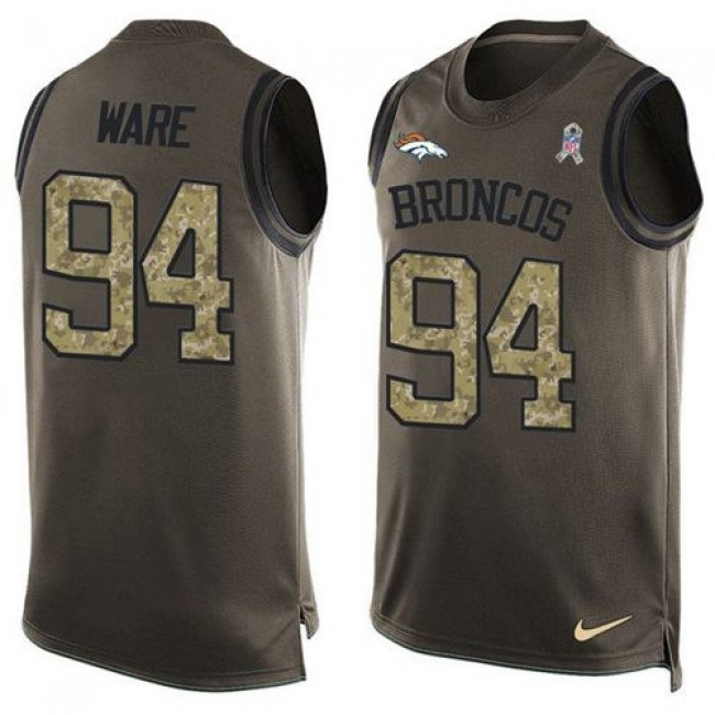 Nike Broncos #94 DeMarcus Ware Green Men's Stitched NFL Limited Salute To Service Tank Top Jersey