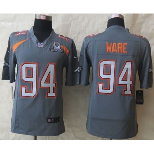 Nike Broncos #94 DeMarcus Ware Grey Pro Bowl Men's Stitched NFL Elite Team Irvin Jersey