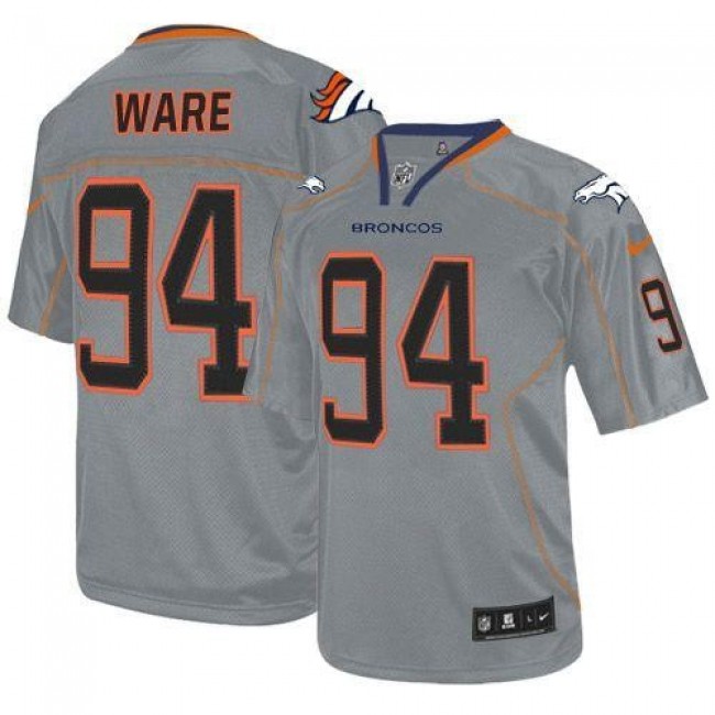 Nike Broncos #94 DeMarcus Ware Lights Out Grey Men's Stitched NFL Elite Jersey