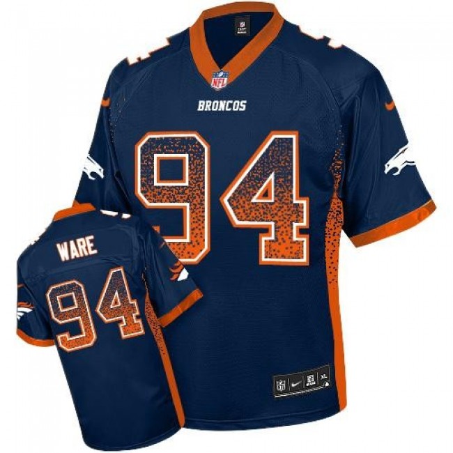 Nike Broncos #94 DeMarcus Ware Navy Blue Alternate Men's Stitched NFL Elite Drift Fashion Jersey