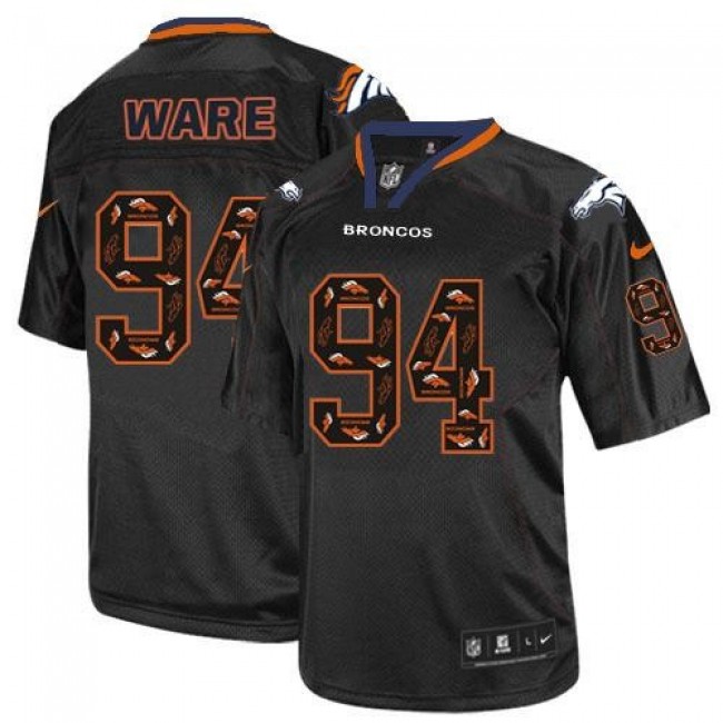 Nike Broncos #94 DeMarcus Ware New Lights Out Black Men's Stitched NFL Elite Jersey