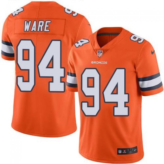 Nike Broncos #94 DeMarcus Ware Orange Men's Stitched NFL Limited Rush Jersey