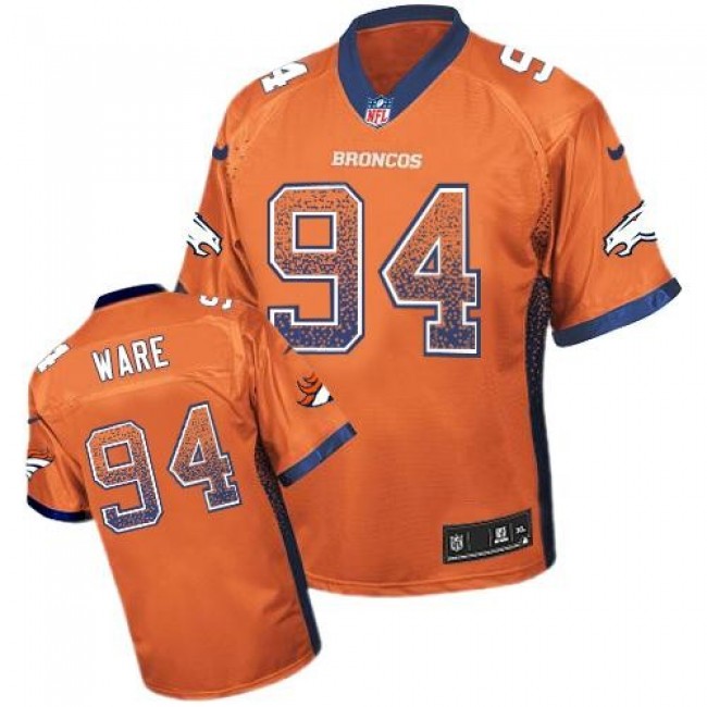 Nike Broncos #94 DeMarcus Ware Orange Team Color Men's Stitched NFL Elite Drift Fashion Jersey