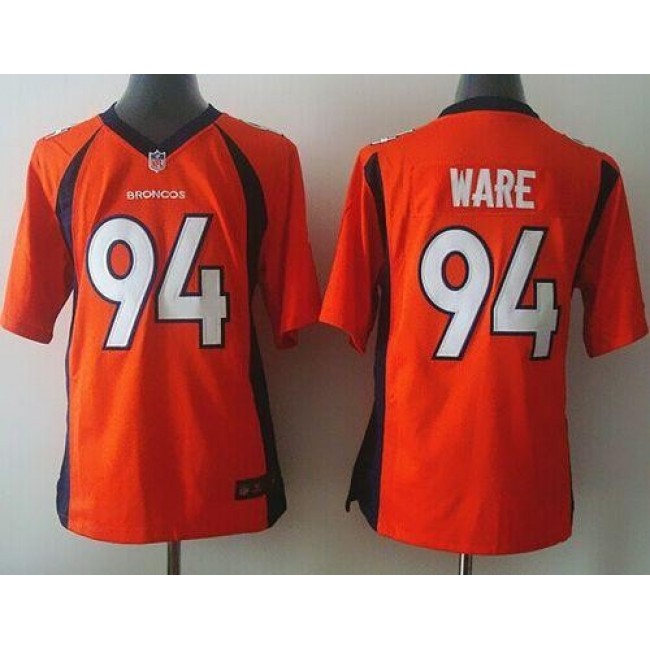 Denver Broncos #94 DeMarcus Ware Orange Team Color Youth Stitched NFL New Elite Jersey