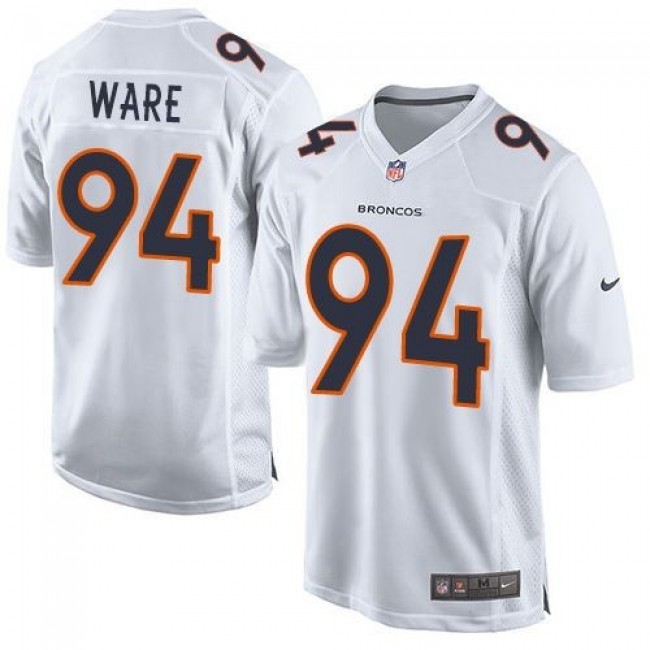 Nike Broncos #94 DeMarcus Ware White Men's Stitched NFL Game Event Jersey