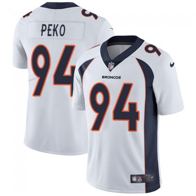 Nike Broncos #94 Domata Peko White Men's Stitched NFL Vapor Untouchable Limited Jersey