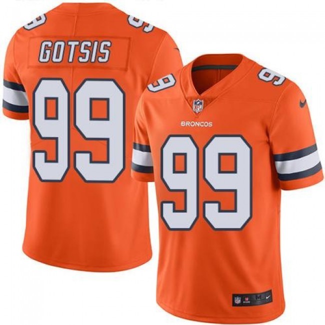 Nike Broncos #99 Adam Gotsis Orange Men's Stitched NFL Limited Rush Jersey
