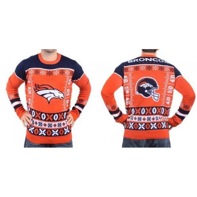 Nike Broncos Men's Ugly Sweater