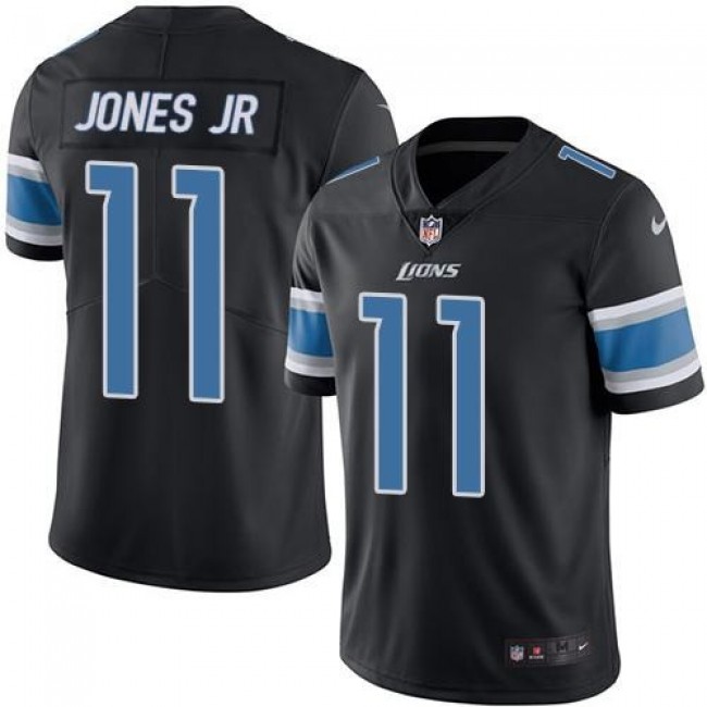 Nike Lions #11 Marvin Jones Jr Black Men's Stitched NFL Limited Rush Jersey