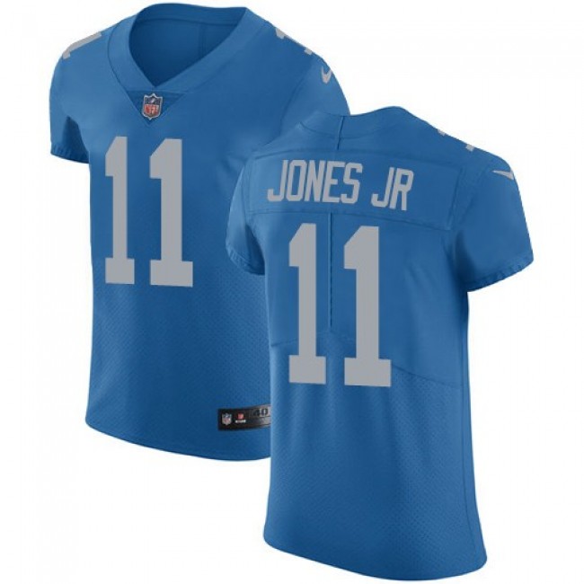 Nike Lions #11 Marvin Jones Jr Blue Throwback Men's Stitched NFL Vapor Untouchable Elite Jersey