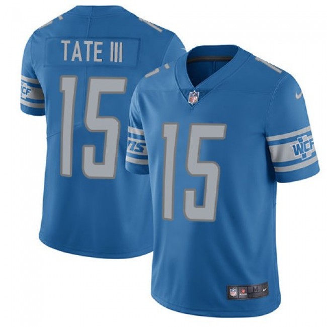 Detroit Lions #15 Golden Tate III Light Blue Team Color Youth Stitched NFL Vapor Untouchable Limited Jersey