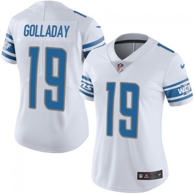 Women's Lions #19 Kenny Golladay White Stitched NFL Vapor Untouchable Limited Jersey