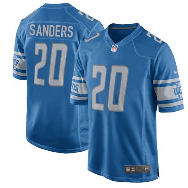 Detroit Lions #20 Barry Sanders Light Blue Team Color Youth Stitched NFL Elite Jersey